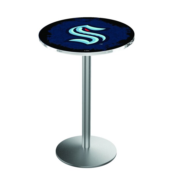 42" Stainless Steel Seattle Kraken Pub Table